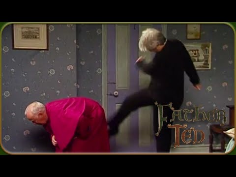 Kicking Bishop Brennan Up the Arse! | Father Ted | Hat Trick Comedy