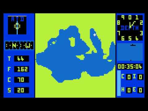 Atari 8bit game - Submarine Commander - Final (skill level 1)