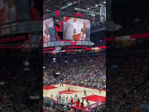 Norman Powell received a tribute video and ovation from Raptors fans