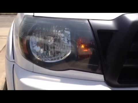 Tacoma Blacked out Headlight Mod.