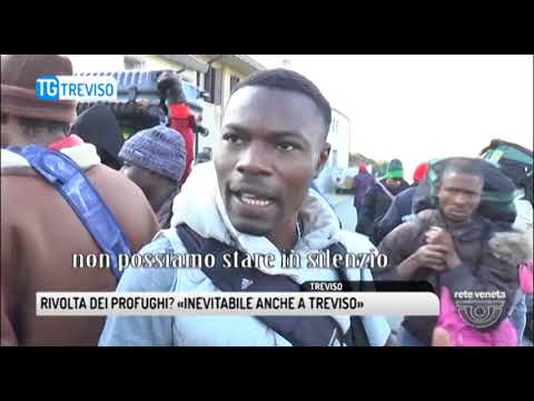 TG TREVISO (22/11/2017) - RIVOLTA DEI PROFUGHI? «INEVITABILE ANCHE A TREVISO»