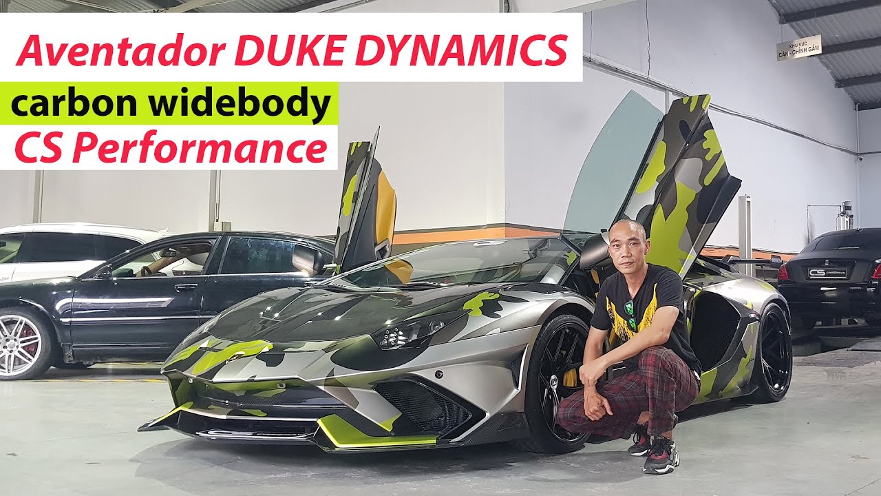 Lamborghini Aventador độ carbon Widebody DUKE DYNAMICS độc nhất Thế giới tại CS Performance