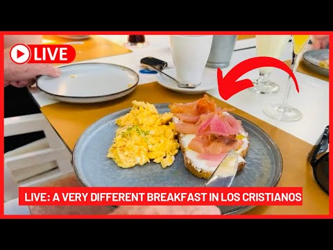 🔴LIVE: YUMMY BREAKFAST in Los Cristianos Tenerife ☀️ Mums Birthday!