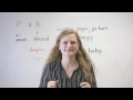 English Pronunciation - P & B