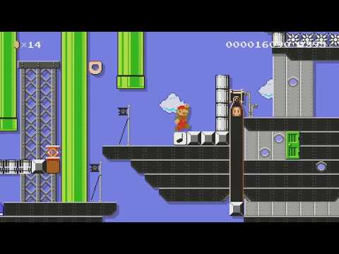 Aerial Airship Ambush by Juan Pablo - Super Mario Maker - No Commentary 1bo