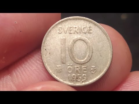 10 ORE Coin NORGE 1959 VALUE - Norway 10 Ore coin value