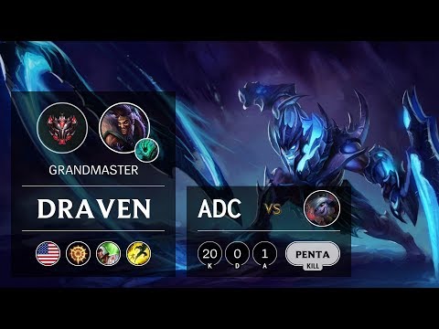 Draven ADC vs Tristana - NA Grandmaster Patch 9.9