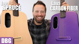 Video thumbnail for Playing the New LAVA ME 4! - SPRUCE vs CARBON FIBER! by Darrell Braun Guitar