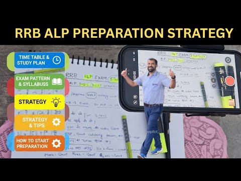 RRB ALP 2025 EXAM CBT 1 BEST STRATEGY , BOOKS ,CHANNELS, TIME TABLE & TIPS FOR PREPARATION
