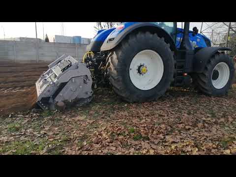 New Holland t7. 290 con fresa Fae