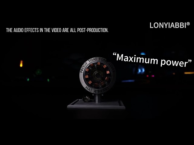 Vídeo relacionado con Lonyiabbi Luz LED ARC Reactor, Vitrina Coleccionable de Ciencia Ficción