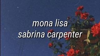 mona lisa - sabrina carpenter (tradução)