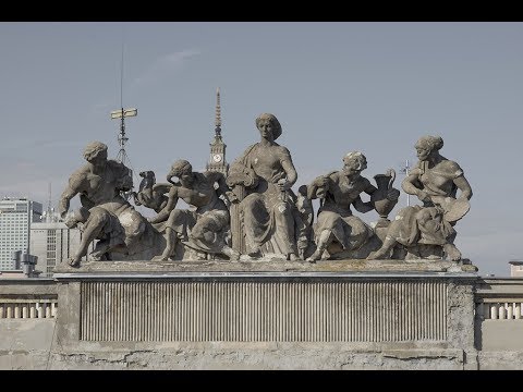 Constitution Square, Plac Konstytucji, Warsaw, established in 1952 in Polish People's Republic-