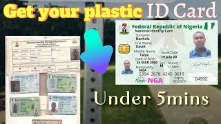 How to Obtain your National ID card (Plastic) in Nigeria