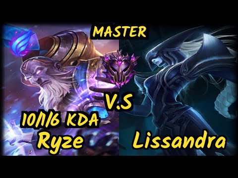 HL Name (RYZE) vs LISSANDRA - 10/1/6 KDA TOP GAMEPLAY - BR Ranked MASTER