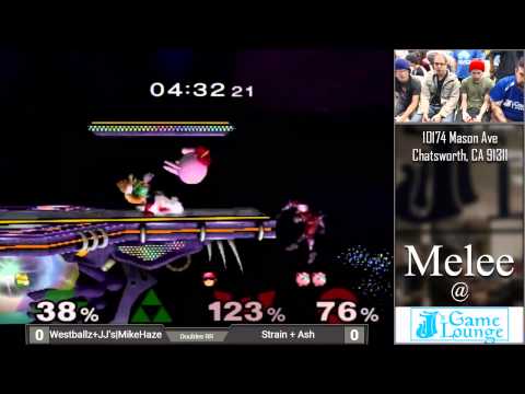 Melee at JJ's 16 - Strain + Ash vs. Westballz + JJ's | MikeHaze - Round Robin Doubles