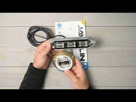 Lumitec Javelin vs SeaBlaze X2 Underwater Lights Size Comparison