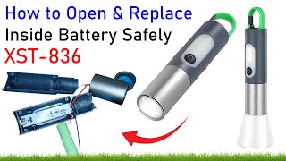 Digital Thunder XST 836 Flashlight Teardown | How to Open & Replace Inside Battery Safely