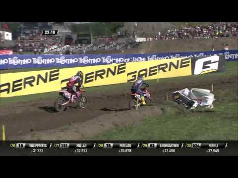 Tim Gajser passes Antonio Cairoli MXGP of Switzerland presented by iXS MXGP race 2 - motocross