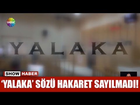 'Yalaka' sözü hakaret sayılmadı!