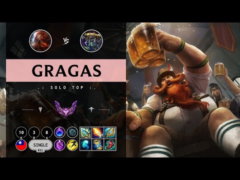 Gragas Top vs Nasus - TW Master Patch 14.10