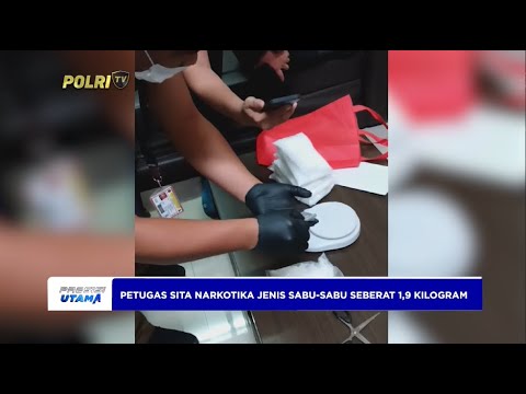 POLDA SUMUT TANGKAP KURIR NARKOBA DI BANDARA KAULANAMU