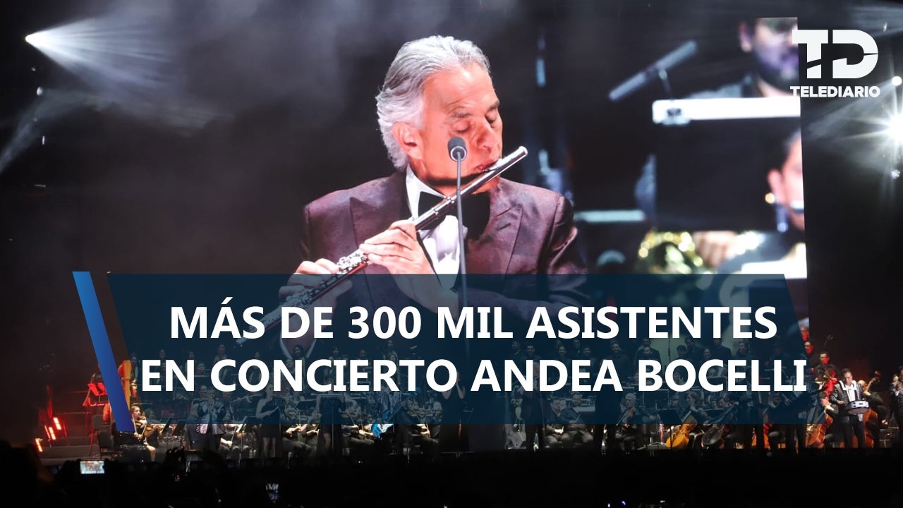 ¡Más de 130 mil personas! Así fue el concierto gratuito de Andrea Bocelli en el Zócalo CdMx