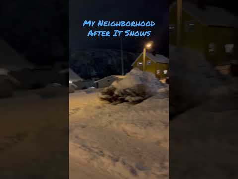 My Tromsø, Norway Neighborhood After It Snows | Scandinavia