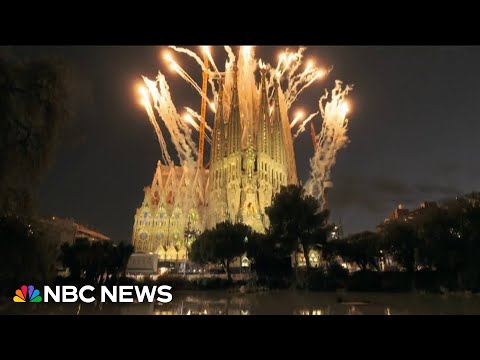 Pope Leo blesses world’s tallest church in Barcelona