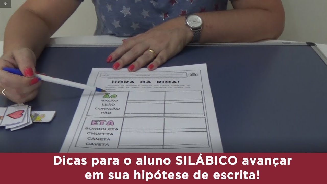 Dicas para o SILÁBICO avançar na hipótese de escrita!