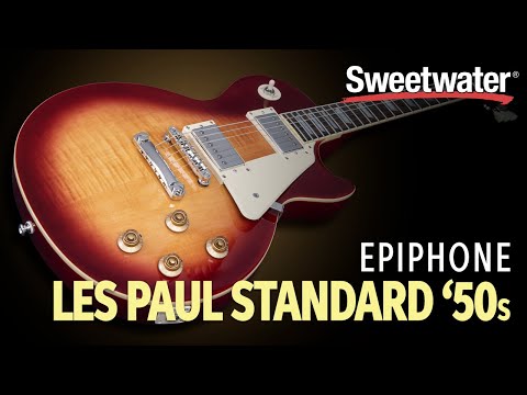 Демонстрация электрогитары Epiphone Les Paul Standard 50s