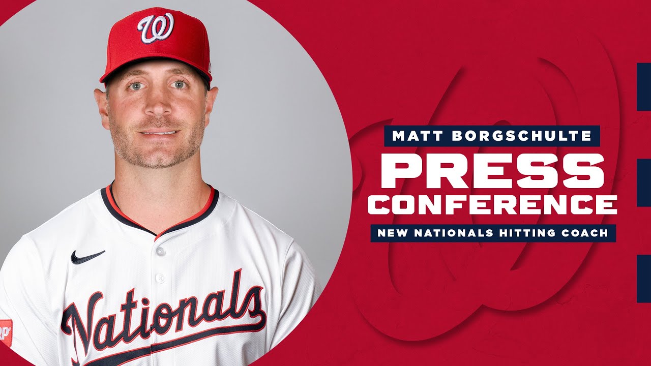 Matt Borgschulte Introductory Press Conference | Washington Nationals Hitting Coach