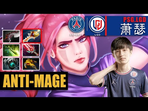 Anti-Mage Safelane | PSG.LGD.Ame | INSANE AME GOD AM FULL ITEM + DIVINE | 7.31b Gameplay Highlights