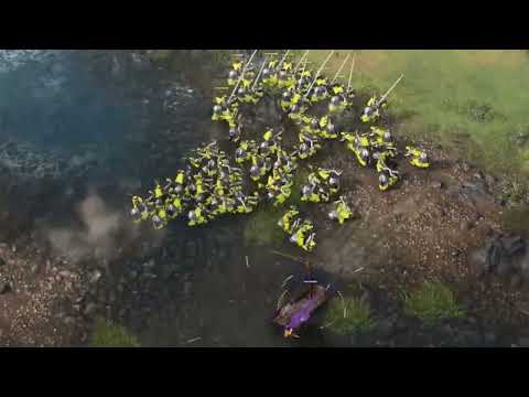 Demolition ship took all the knights | Funny Clip from Age of empire 4 | aoe4