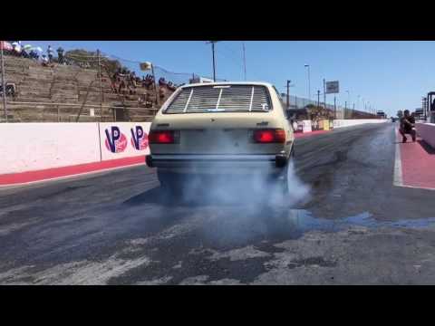 Mazda 323, 13b turbo rotary drag burnout