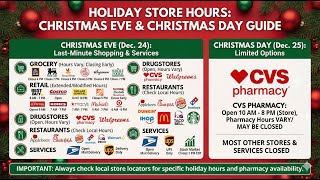 Is CVS Open on Christmas and Christmas Eve Holiday Store Hours You Need to Know
