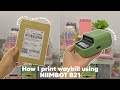 How I print waybill using NIIMBOT B21 ♡ ft. niimbot
