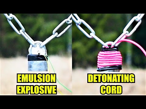 Opening Pad Locks with High Explosives | Easier than Lock Picking?