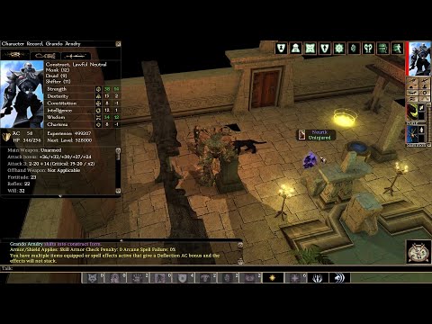 Neverwinter Nights EE Very difficult solo hc permadeath shifter - part 6 XP demon, Desther, Act 2