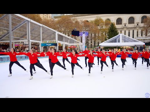 Synchronized Skating Team Haydenettes practice to "Walking in a Winter Wonderland" by @gwenstefani