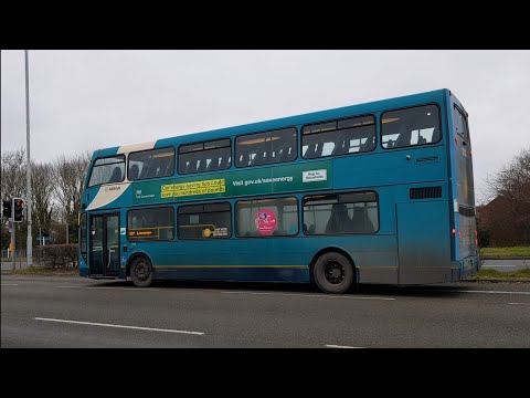 Full Ride: Bus Route 127 Leicester - Loughborough. Arriva Optare Olympus B9TL 4110 (YJ08 EEP)