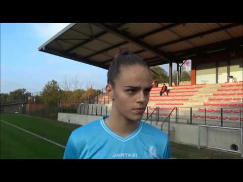 20161029 Interview with Amber Maximus na de Super League partij tussen Standard de Liège en KAA Gent