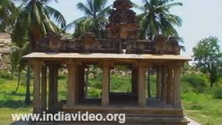 Open halls at Hampi in Bellari district, Karnataka