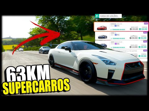 CORRIDA de 63KM com SUPERCARROS de LEILÃO - Forza Horizon 4 Online