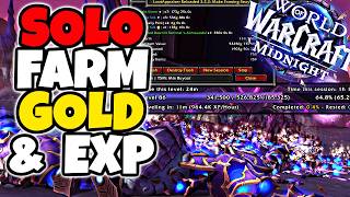 SOLO Goldfarm & OVER 1 MILLION XP / HR Leveling Method - Midnight WoW