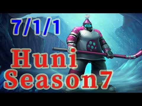 SKT T1 Huni Jax TOP vs Camille Patch 7.14