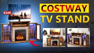 SHOP @ COSTWAY FOR THE BEST FIREPLACE TV STANDS | KEEP YOUR HOME WARM & COZY | THE DYNAMIC FAMILY