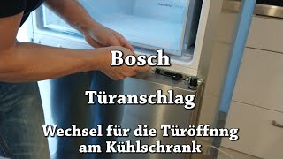 Türanschlag austauschen / wechseln am Kühlschrank - Bosch Haushaltsgerät