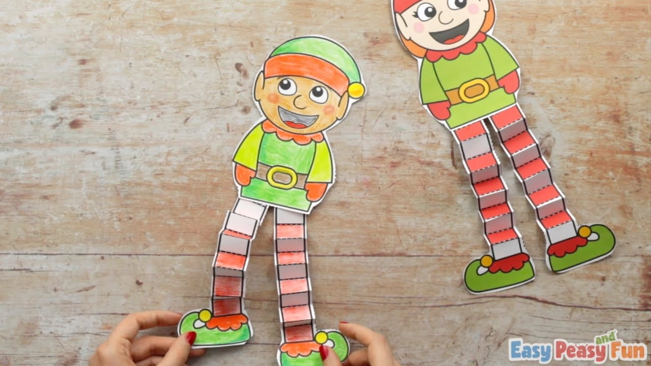 Printable Elf Christmas Craft