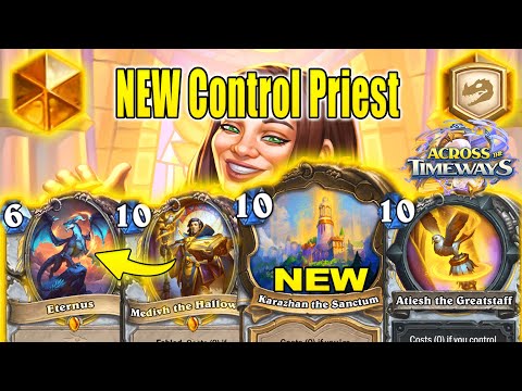 NEW Control Priest Deck With Medivh Legendary Is Awesome At Across the Timeways | Hearthstone